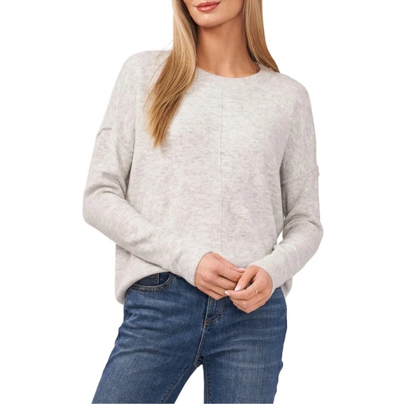 Vince Camuto Sweaters - Vince Camuto Oversized Center Seam crewneck Cozy Yarn knit sweater SZ M NWT